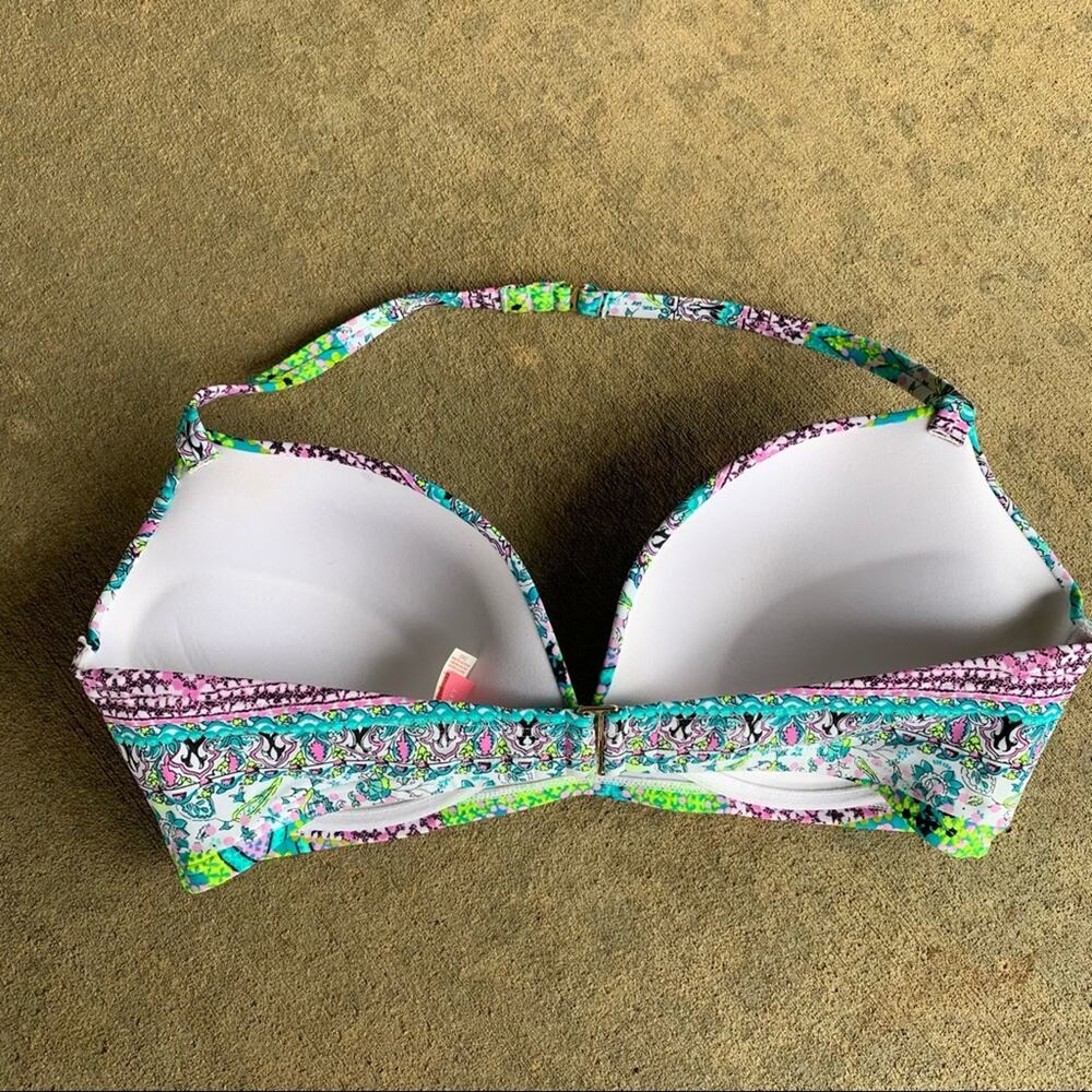 Victoria’s Secret 36D The Angel Convertible floral boho convertible bikini top - Picture 2 of 6